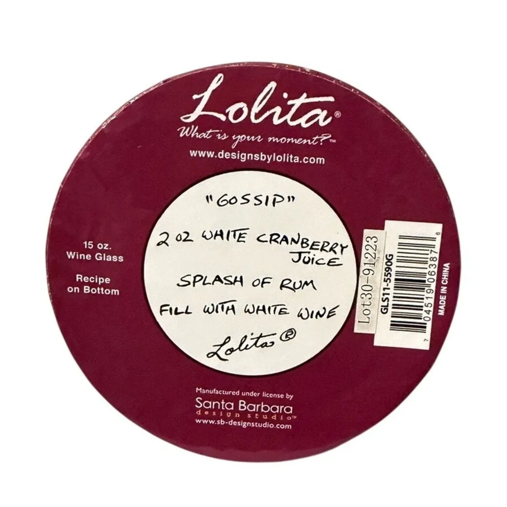 NIB Lolita Love‎ My Wine Glass 